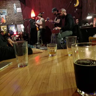 Small stage Big acts...JK-local acts. Cool spot!