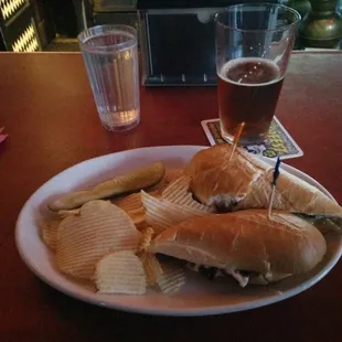 Steak and brie sandwich