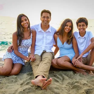 Family session at Laguna Beach