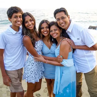 Family session at Laguna Beach