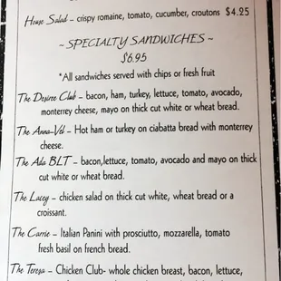 Try the Carrie and the Deseri!