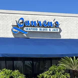 the front of the restaurant