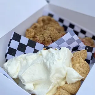 a box of cookies and cream
