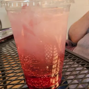 Pomegranate Italian soda!