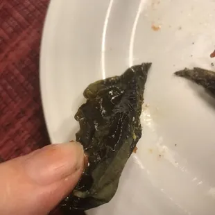 Old charred basil