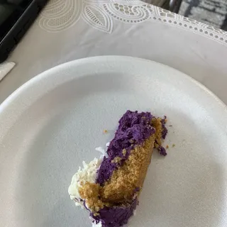 Ube Coconut Cheesecake Slice