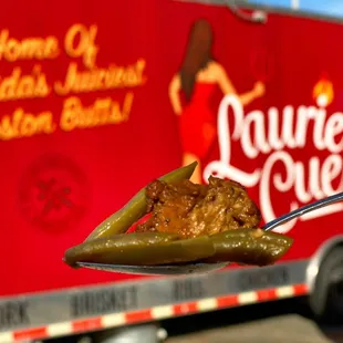 Our kid approved Green Beans with Smoked Brisket! Perfection in your mouth
