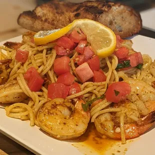 Shrimp pasta!