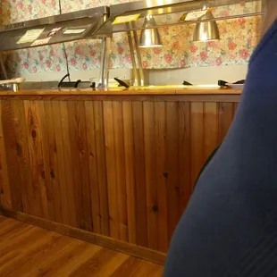 The breakfast buffet