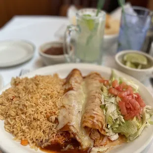 Chicken Enchiladas Plate