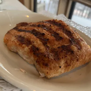 Add salmon to the salad