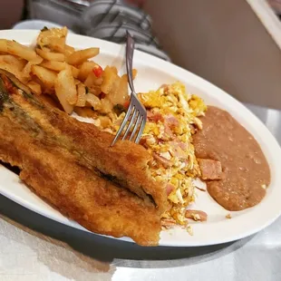 a plate of food on a table