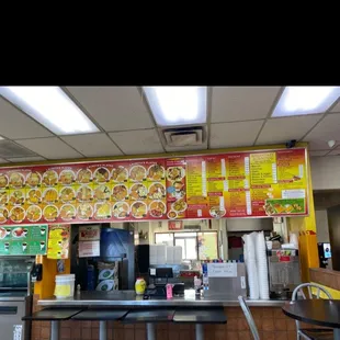 Here's the menu , everyone's else's photos sucked  Bean &amp; Cheese Carne Asada Beef Taco &amp; Cheese Enchilida