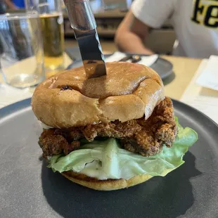 Fried chicken sandwich