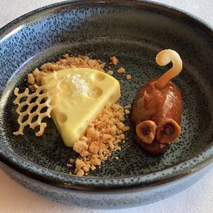 a plate of food on a table
