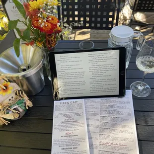 Tasting menu and festive fall decor