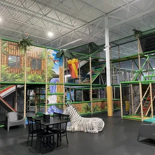 Part of the indoor playground