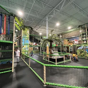 the inside of a indoor play area