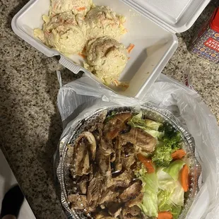 Build Your Plate + Mac-tato salad