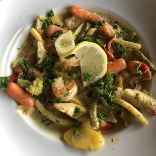 Zesty lemon cilantro shrimp