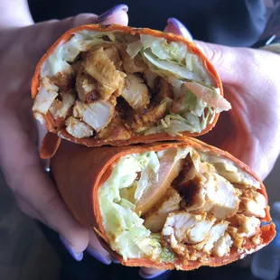 Chicken lavash wrap