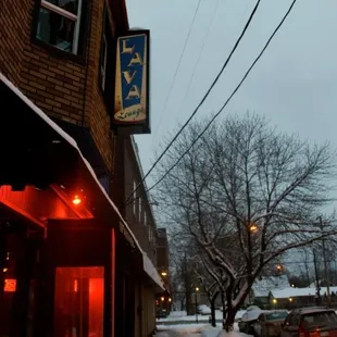 the outside of the building