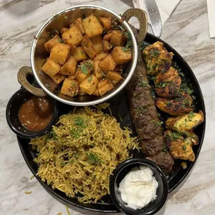 Lava kabab platter