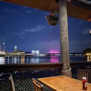 Fireworks view from the patio