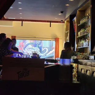 Here for super  bowl party