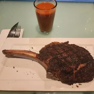 Enjoyed a tomahawk at lava for a board mtg.