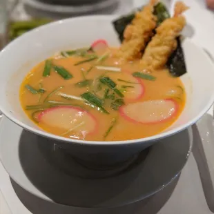 Spicy seafood ramen. Wasn't good.