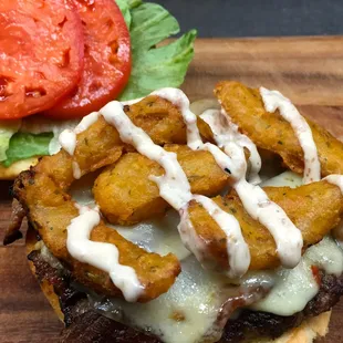 Crispy Onion Burger.