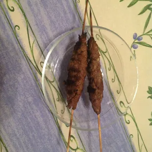 Delicious kebab. Every roasted tomatoe was eaten before I could take a pic. ;)