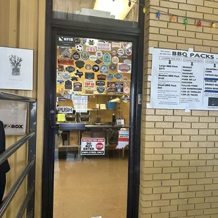 Stickers from other famous bbq joints
