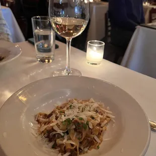 daily special pasta: pork ragu fettuccine