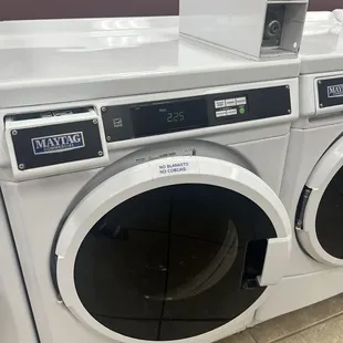 Small washing  machine $2.25 a load. Coins only.