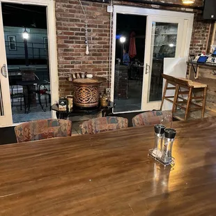 a view of the dining room