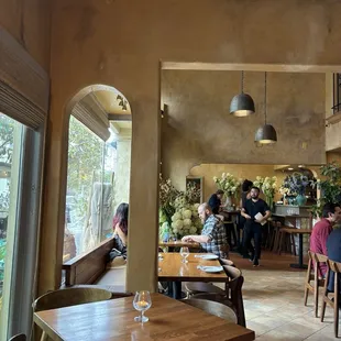 Inside the restaurant