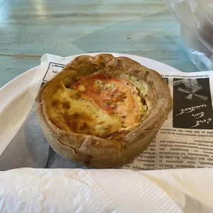 Tomato &amp; mushrooms quiche