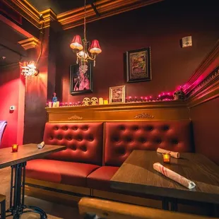 the interior of a restaurant