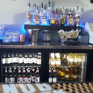 a bar with a lot of liquor