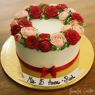 15th birthday quinceañera cake