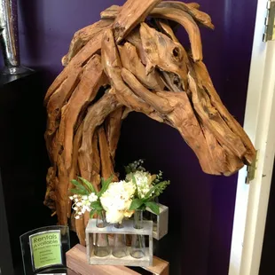 Driftwood horse head