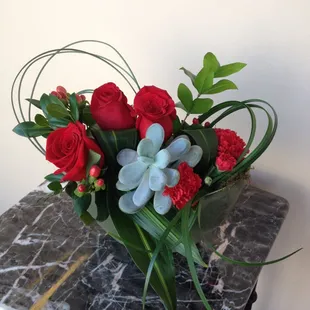 Flowers and succulents for special design.