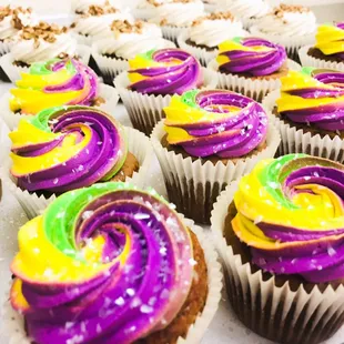 Kings cake cupcakes