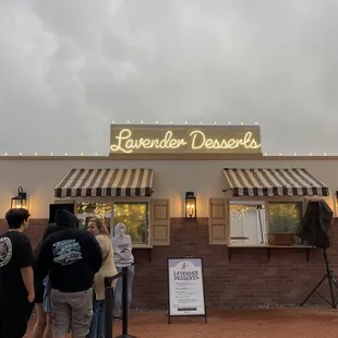 lavender desserts, didn't serve funnel cakes despite being open for 2 hours