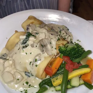 Crêpes au Poulet Florentine