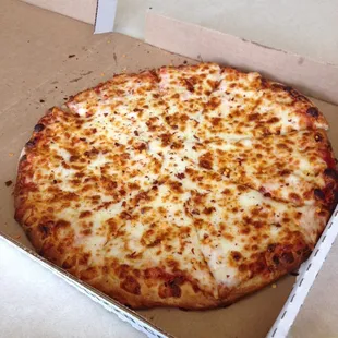 Medium cheese with white sauce and chili!