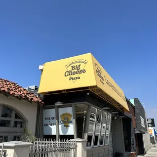 the front of the restaurant