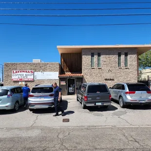 cars parked in front
